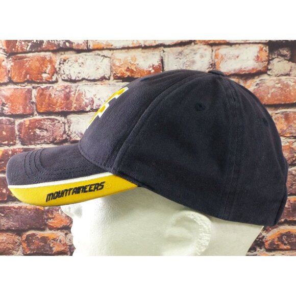 West Virginia Mountaineers Hat Navy Gold Adjustable Cap By Captivating Headwear - Picture 4 of 9